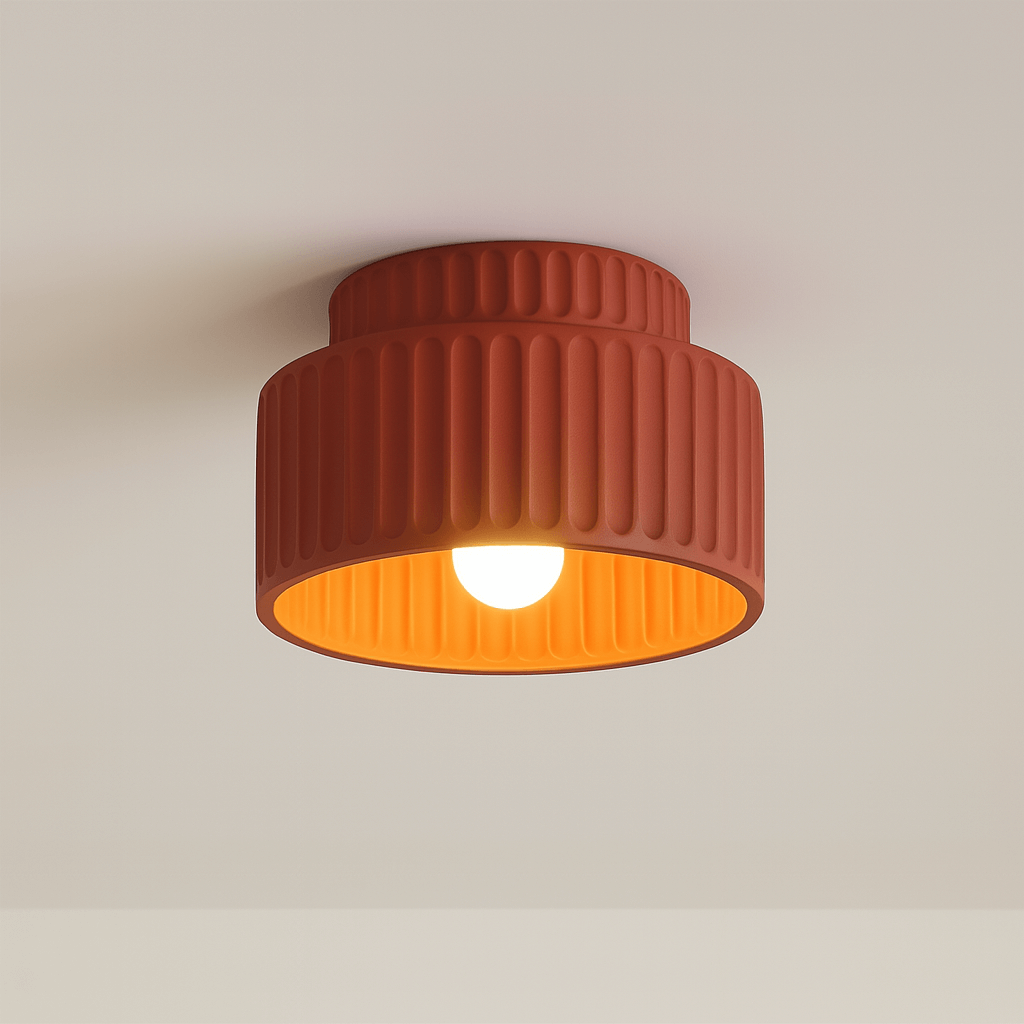 Bolania | Deckenleuchte - Geripptes Kunstharzdesign - Zeitlose Eleganz für jeden Raum