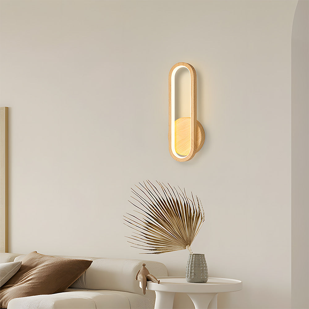 Bolania | Wandleuchte - Holz - Stilvolle LED Leuchte für Wohnzimmer Dekoration