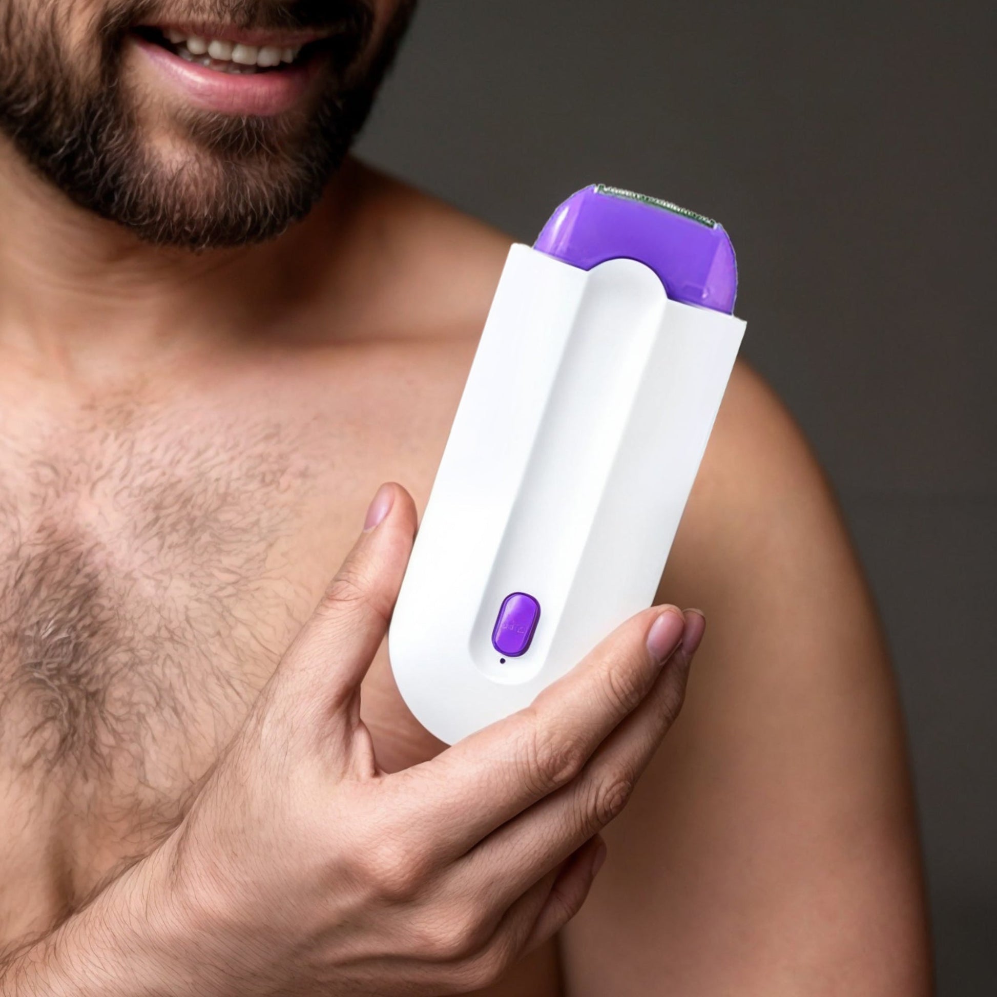 Electric Body Shaver for Men Cordless USB Rechargeable with Protective Foil 2 Attachments for Chest Arms Legs and Intimate Area