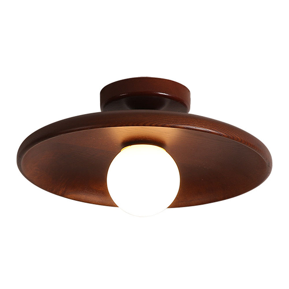 Bolania | Pendelleuchte - Minimalistisch rund - Nordisches Holzdesign für den Flur