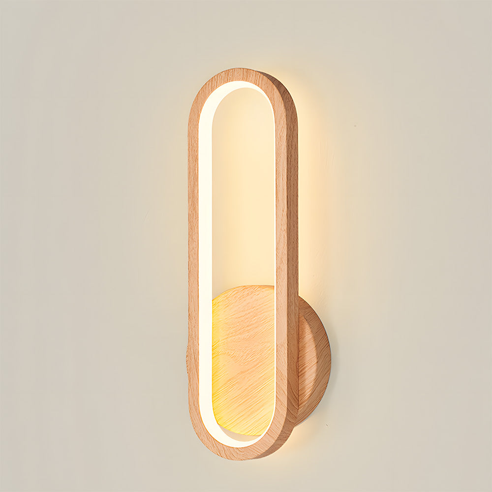 Bolania | Wandleuchte - Holz - Stilvolle LED Leuchte für Wohnzimmer Dekoration
