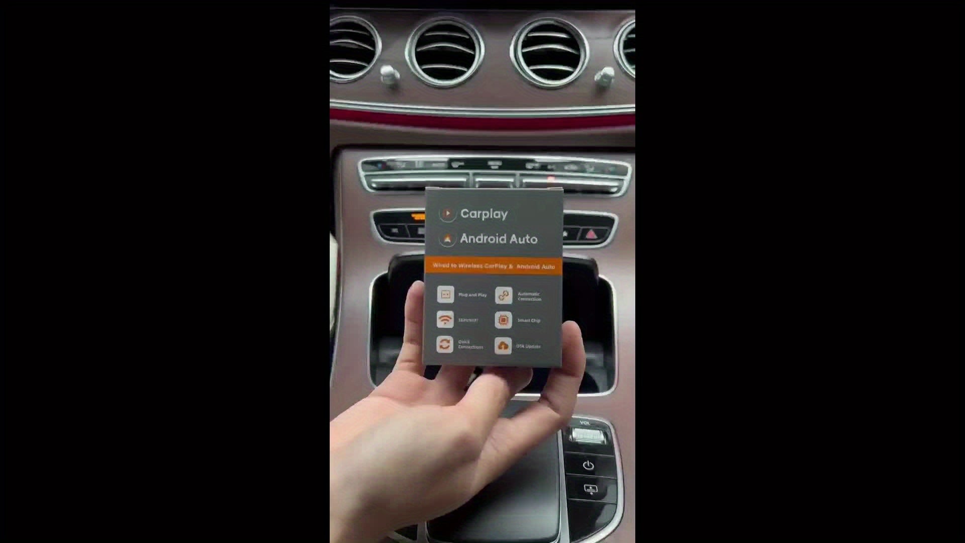 Wireless CarPlay und Android Auto Adapter 2-in-1 mit USB und USB-C Plug-and-Play für Kabellose Verbindung im Auto
