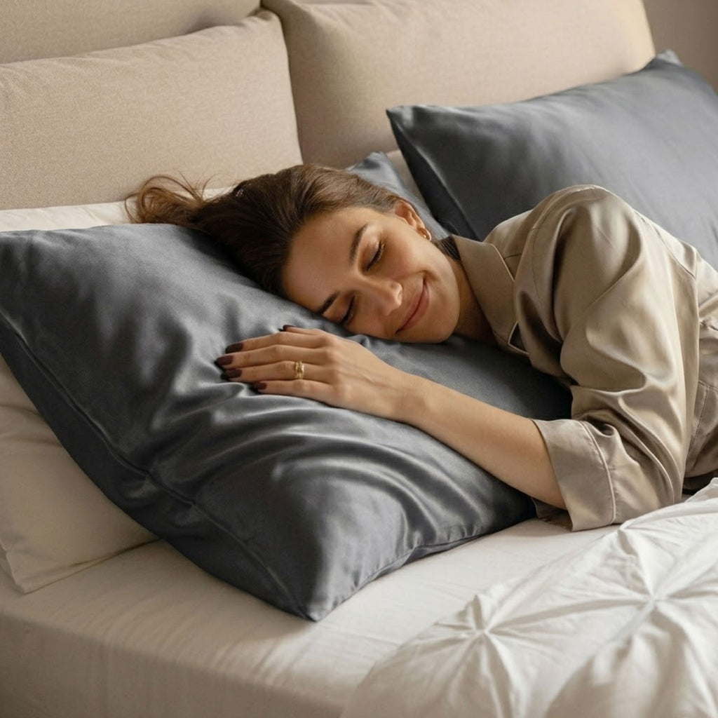 25 Momme Mulberry Silk Pillowcase, Smooth, 51 x 66 cm (20 x 26 in)