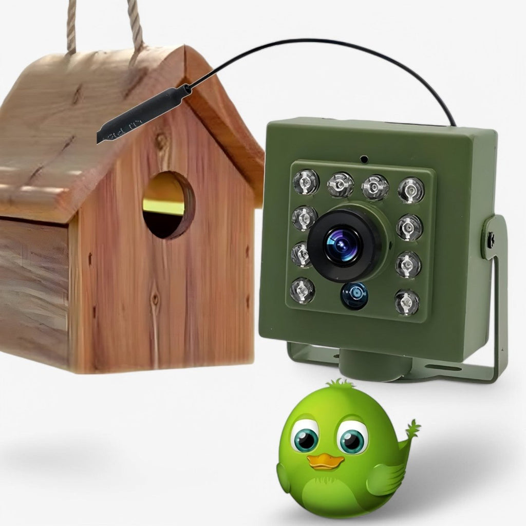 1080p HD Wildkamera mit Nachtsicht Bewegungserkennung WLAN und IP66 Metallgehäuse für Outdoor und Vogelbeobachtung - Bolania
