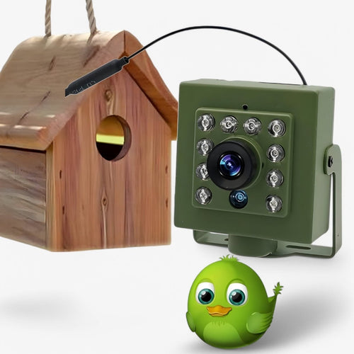 1080p HD Wildkamera mit Nachtsicht Bewegungserkennung WLAN und IP66 Metallgehäuse für Outdoor und Vogelbeobachtung - Bolania