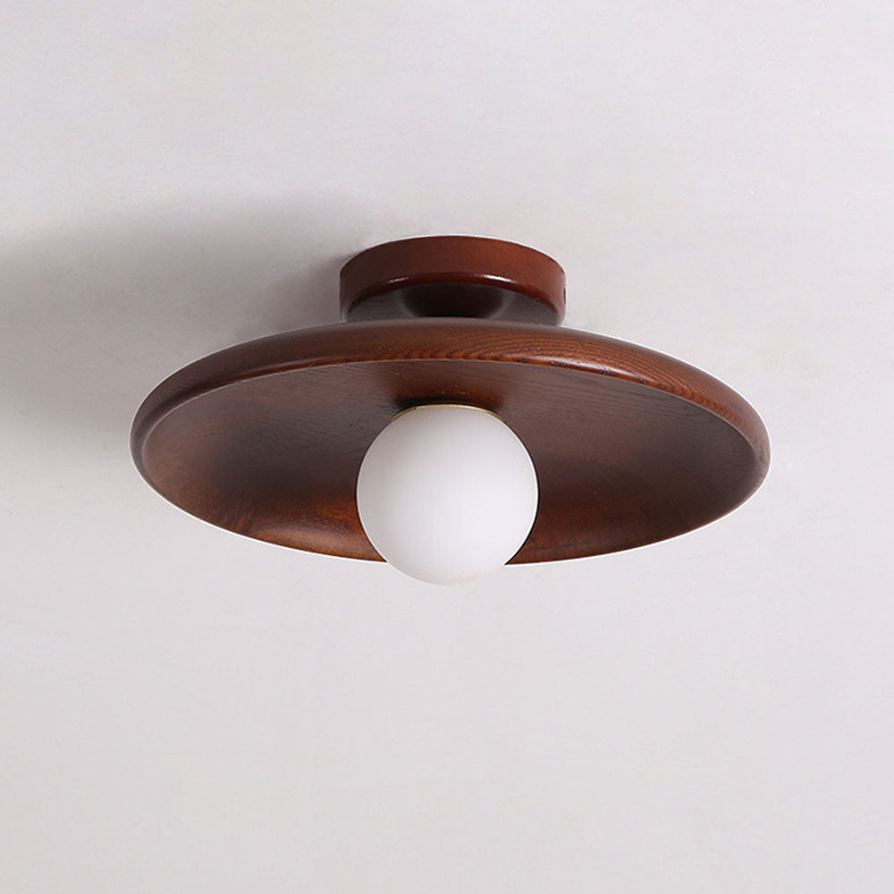 Bolania | Pendelleuchte - Minimalistisch rund - Nordisches Holzdesign für den Flur