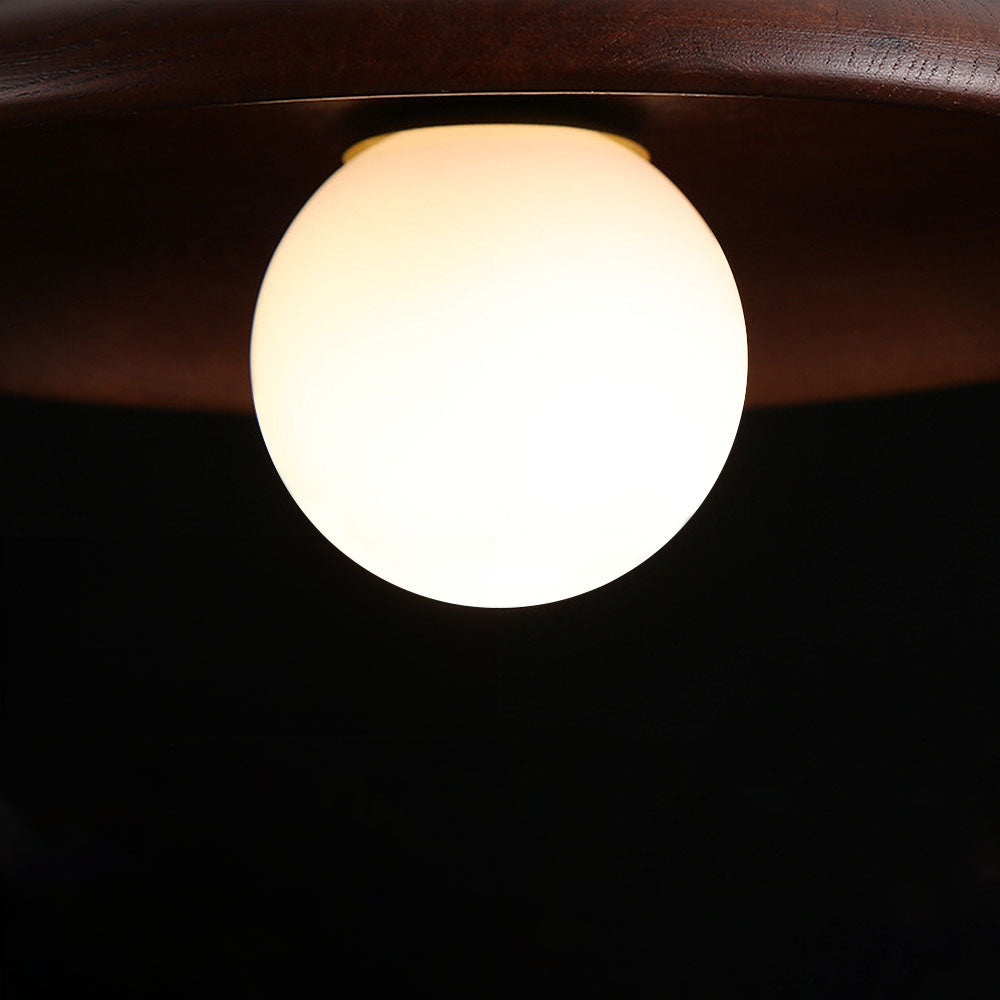 Bolania | Pendelleuchte - Minimalistisch rund - Nordisches Holzdesign für den Flur