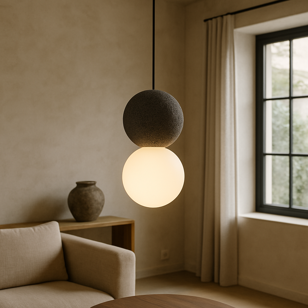 Bolania | Pendelleuchte - Obsidian Modernes Design - Elegantes Glas & Metall