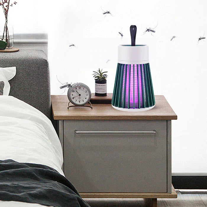 UV-Insektenvernichter mit USB-Aufladung 360° Lichtfalle und Aufhängeschlaufe für Innen Außen und Camping