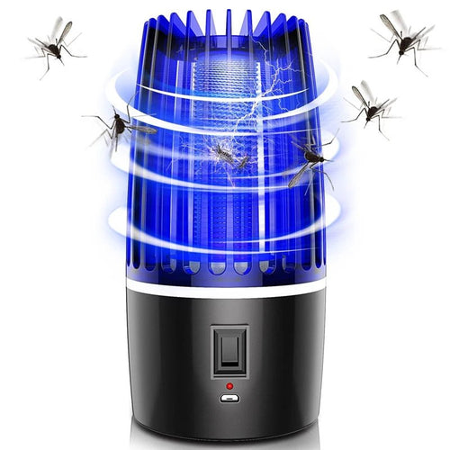 2 - in - 1 Mückenvernichter mit UV - Licht USB - Wiederaufladbar 4000mAh Akku und Campinglampe Funktion für Innen und Außen - Bolania