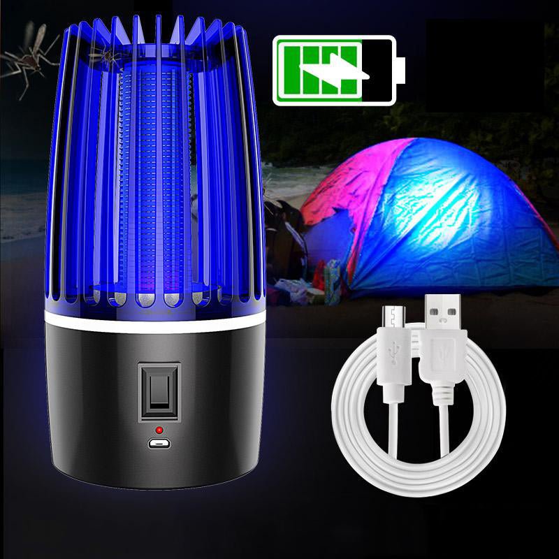 2 - in - 1 Mückenvernichter mit UV - Licht USB - Wiederaufladbar 4000mAh Akku und Campinglampe Funktion für Innen und Außen - Bolania
