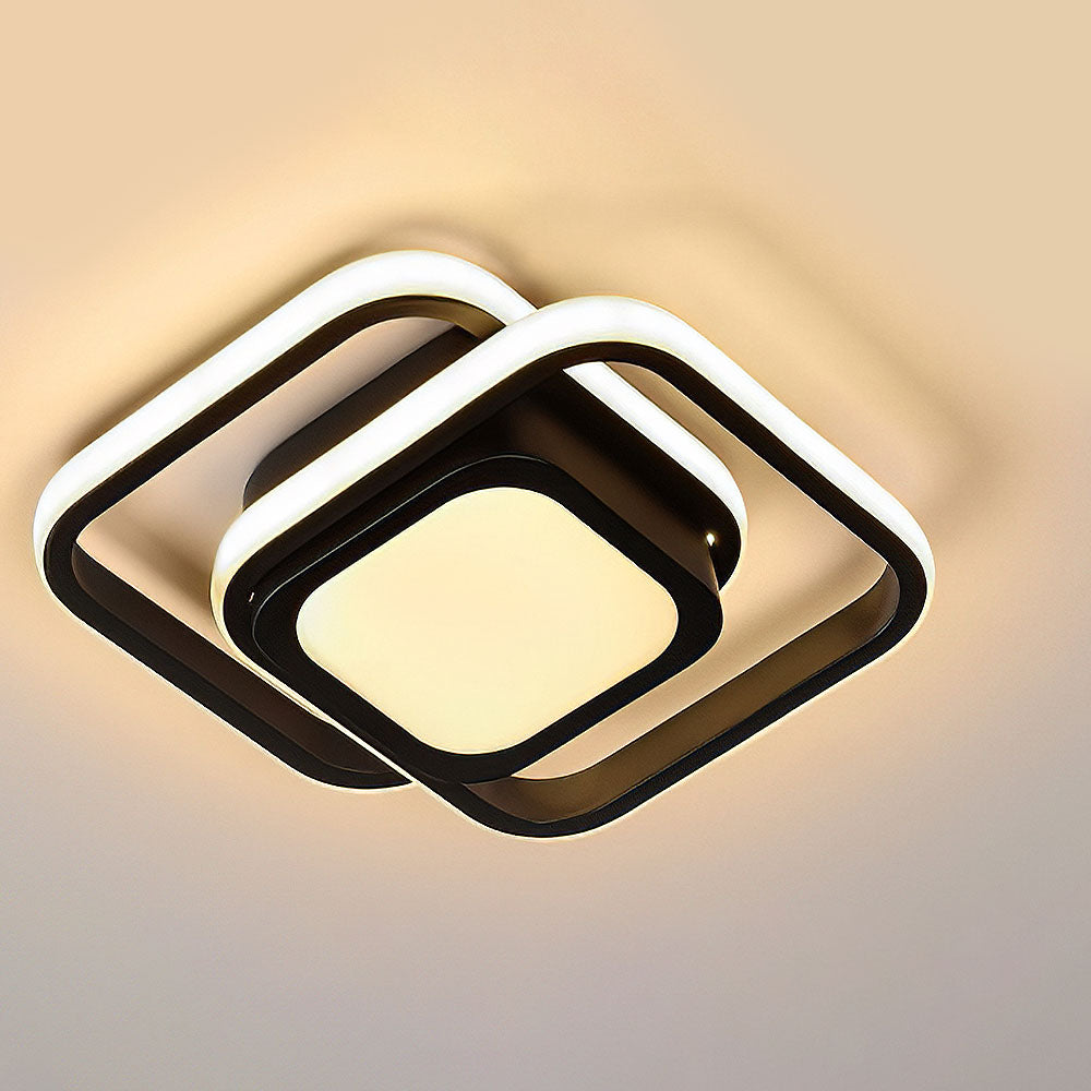 Bolania | Deckenleuchte - Doppelter LED-Ring - Minimalistisches Design - Moderne Beleuchtungseinrichtung