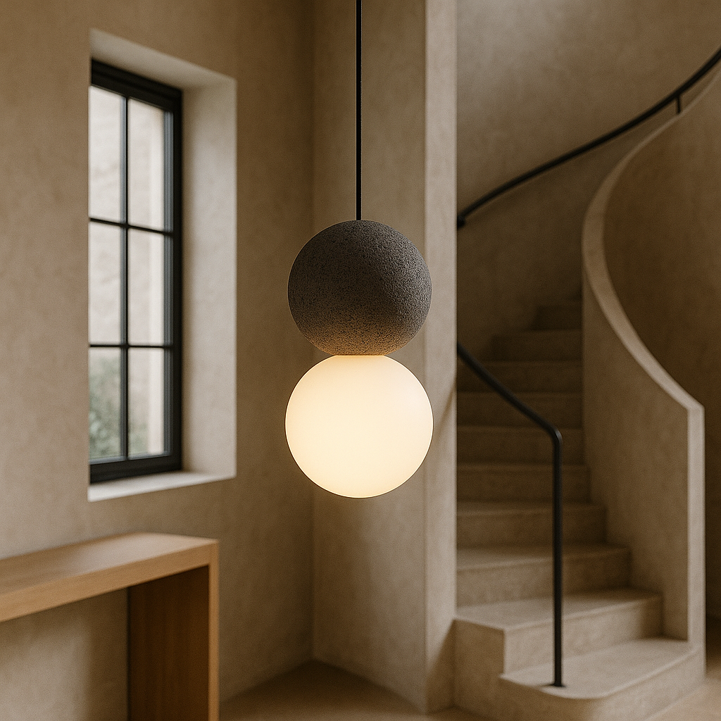 Bolania | Pendelleuchte - Obsidian Modernes Design - Elegantes Glas & Metall