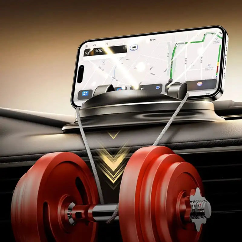 Car Phone Mount 360 Degree Rotatable Universal with Strong Adhesive Base for Dashboard Tool-Free Installation for All Smartphones