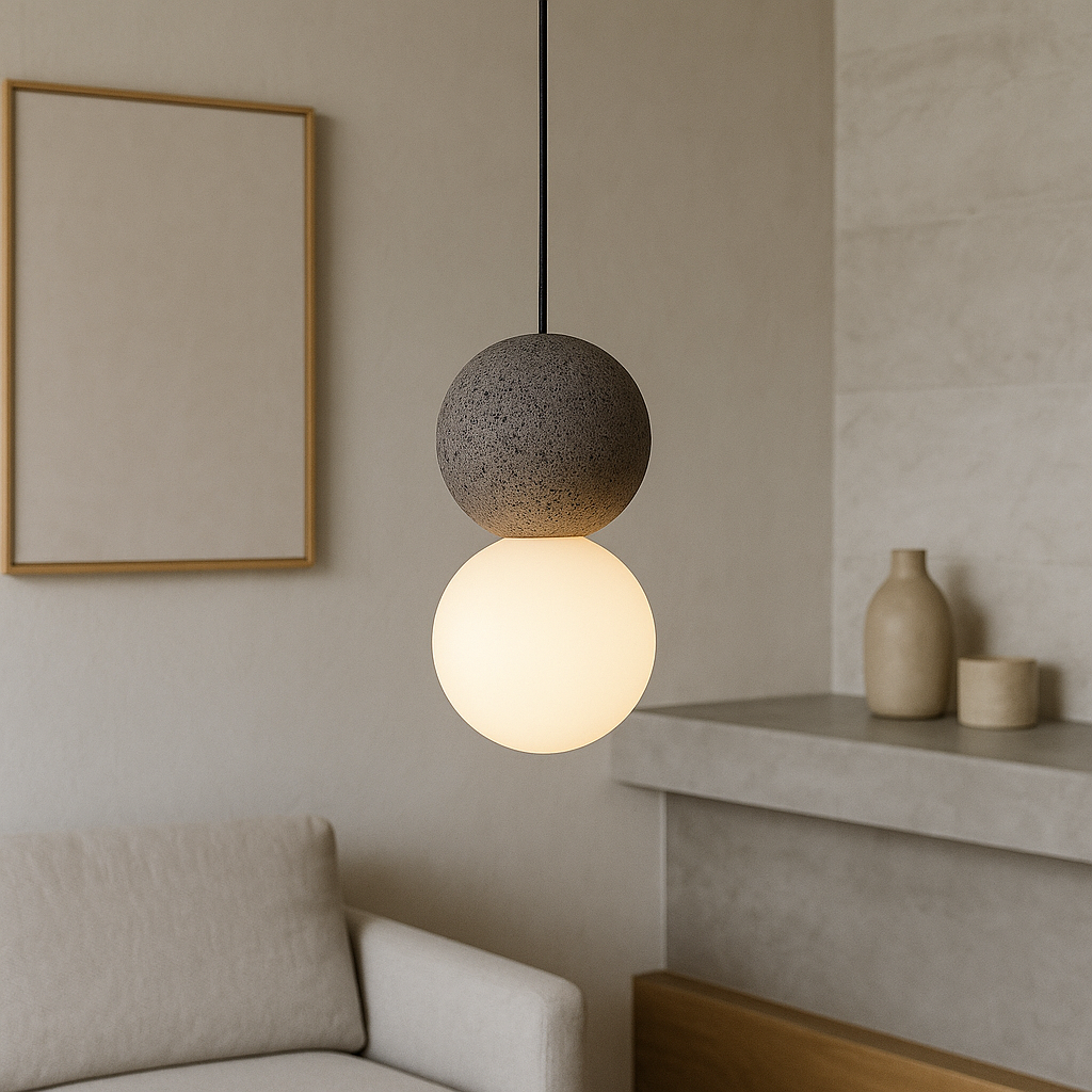 Bolania | Pendelleuchte - Obsidian Modernes Design - Elegantes Glas & Metall