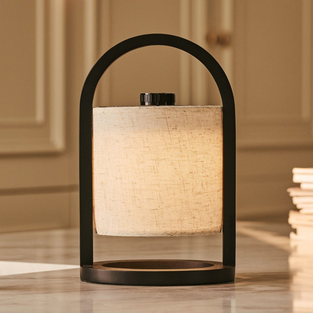 Bolania | Tischlampe - Stilvolle dimmbare Holzlampe - Wiederaufladbar