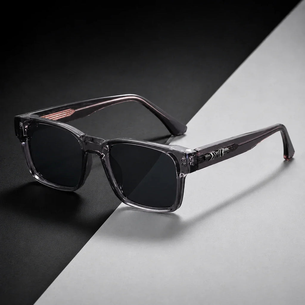 Polarized Sunglasses with UV400 Protection, Square Shape, Lightweight Plastic Frame, Unisex