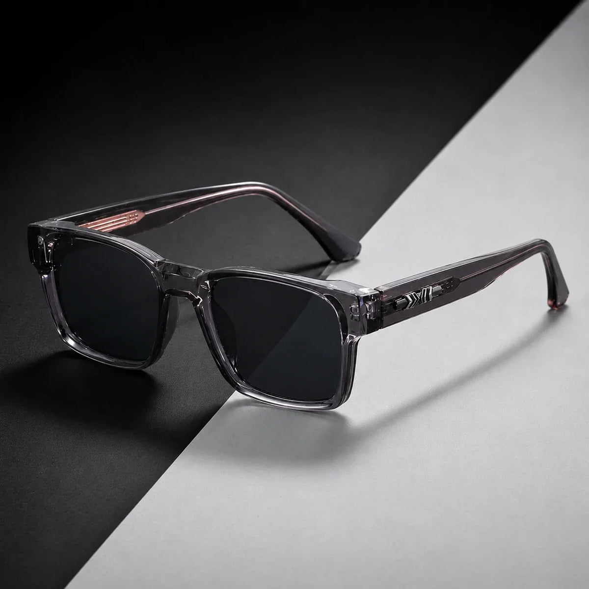 Polarized Sunglasses with UV400 Protection, Square Shape, Lightweight Plastic Frame, Unisex