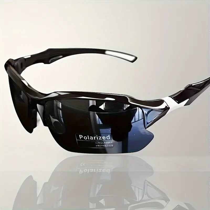 Polarized Sports Sunglasses with UV400 Protection Lightweight Polycarbonate Frame Non-Slip Temples for Cycling Running and Fishing