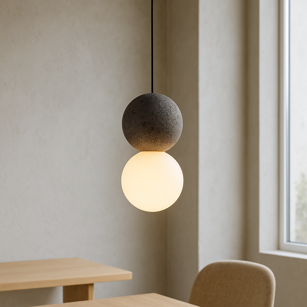 Bolania | Pendelleuchte - Obsidian Modernes Design - Elegantes Glas & Metall