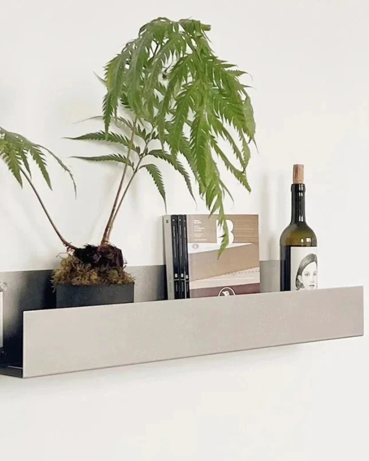 Calmara – Elegantes Wandregal aus Edelstahl