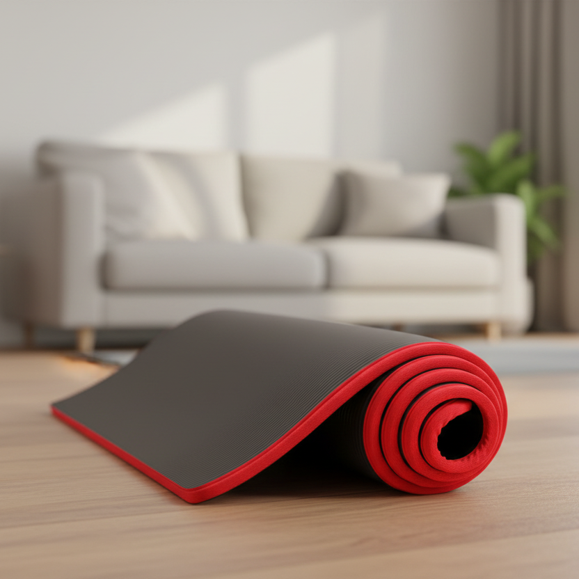Extra Thick Non-Slip Yoga Mat with Carrying Bag, Tested for Harmful Substances, for Yoga, Pilates, and Home Workouts