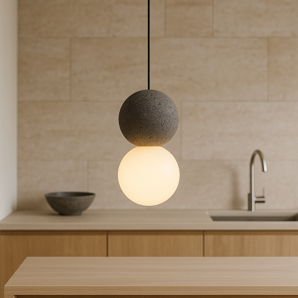 Bolania | Pendelleuchte - Obsidian Modernes Design - Elegantes Glas & Metall
