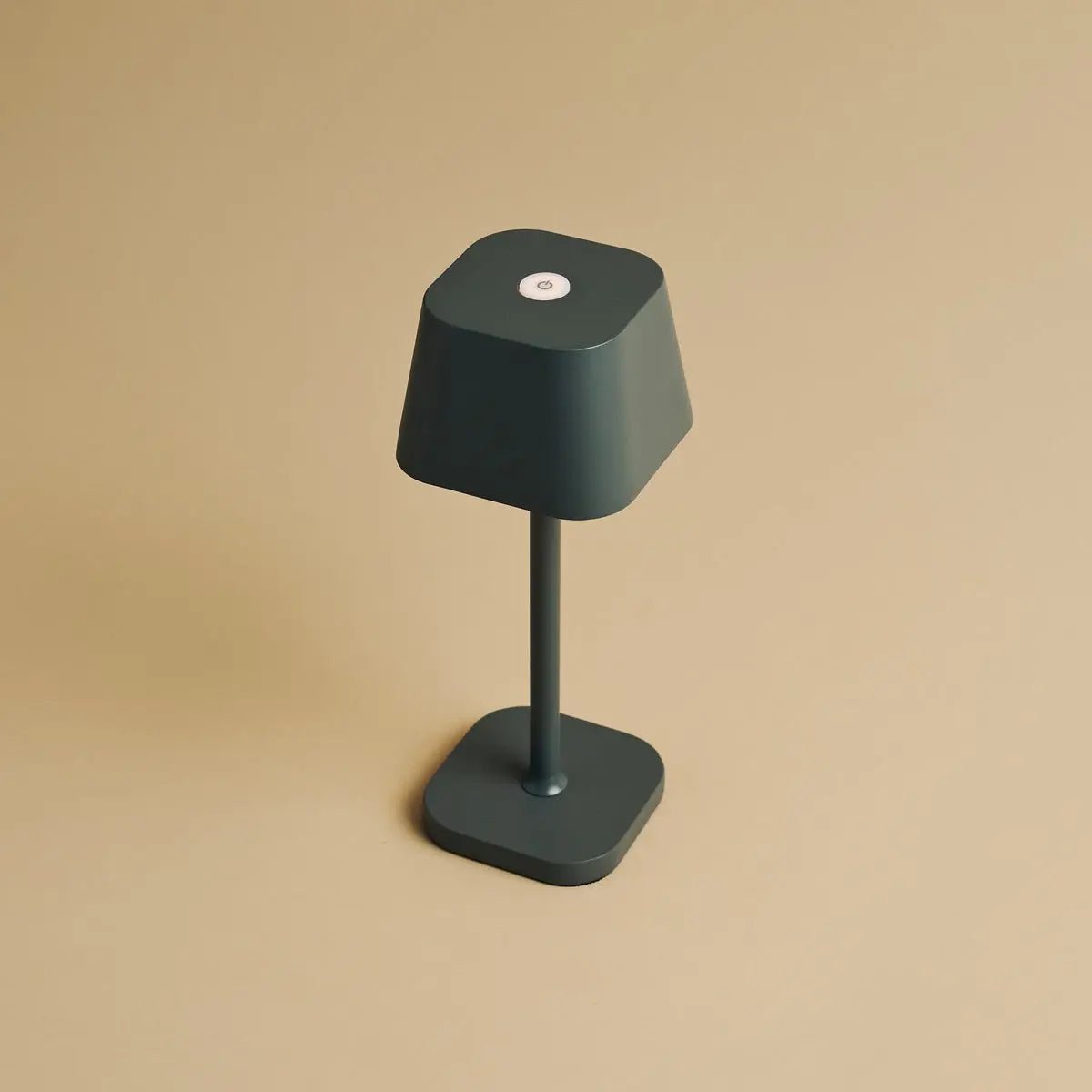 Bolania | Tischlampe - Stilvolle wiederaufladbare steingraue Lampe - dimmbar