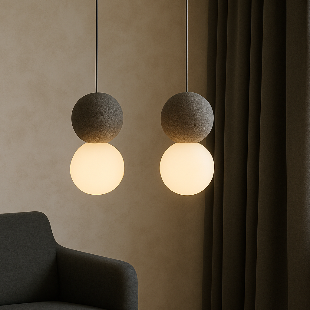 Bolania | Pendelleuchte - Obsidian Modernes Design - Elegantes Glas & Metall