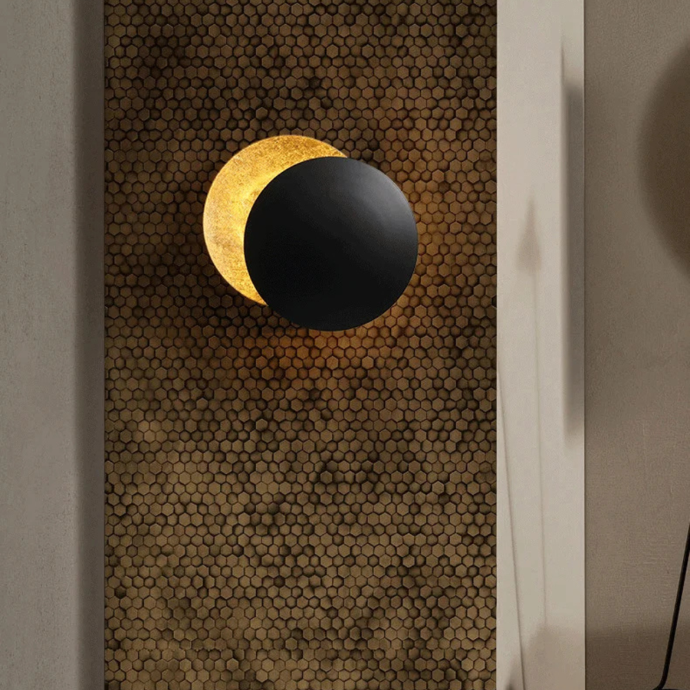 Bolania | Wandleuchte - Elegantes Mondgold-Design - Gemütliche Atmosphären