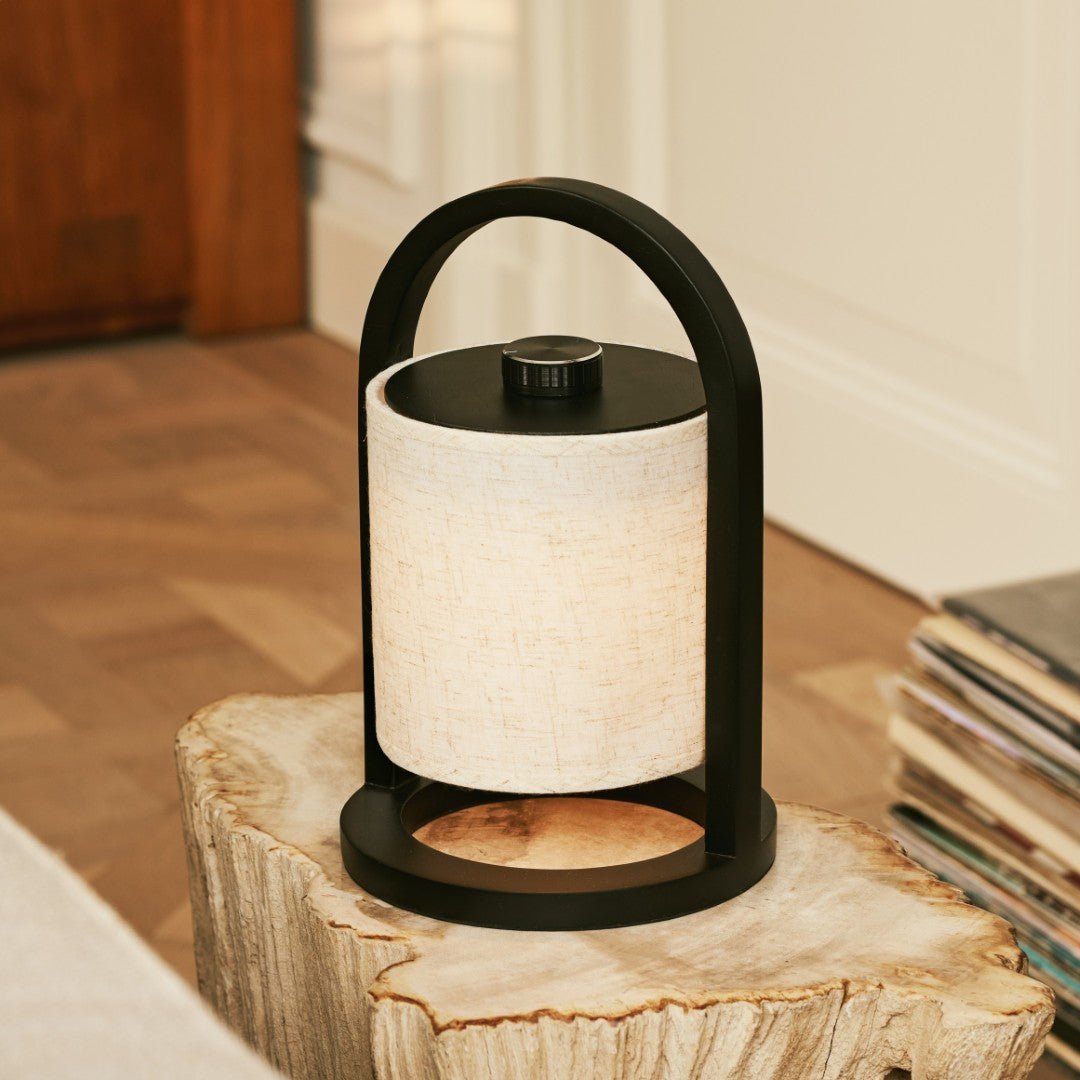 Bolania | Tischlampe - Stilvolle dimmbare Holzlampe - Wiederaufladbar