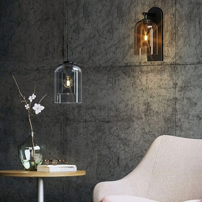 Bolania | Wandleuchte - Skandinavisches Glas - Modernes Design - Elegante Heimbeleuchtung
