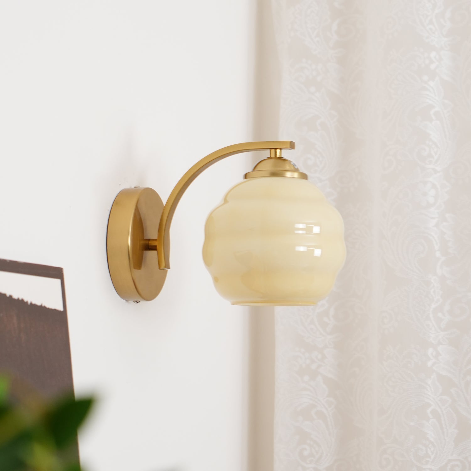 Bolania | Wandleuchte - Vintage Glas Design - Elegante Heimbeleuchtung