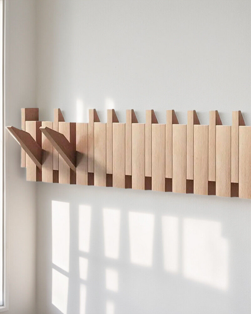 Arboria Wandhaken – Edle Holzleiste für Stilvolles Aufbewahren