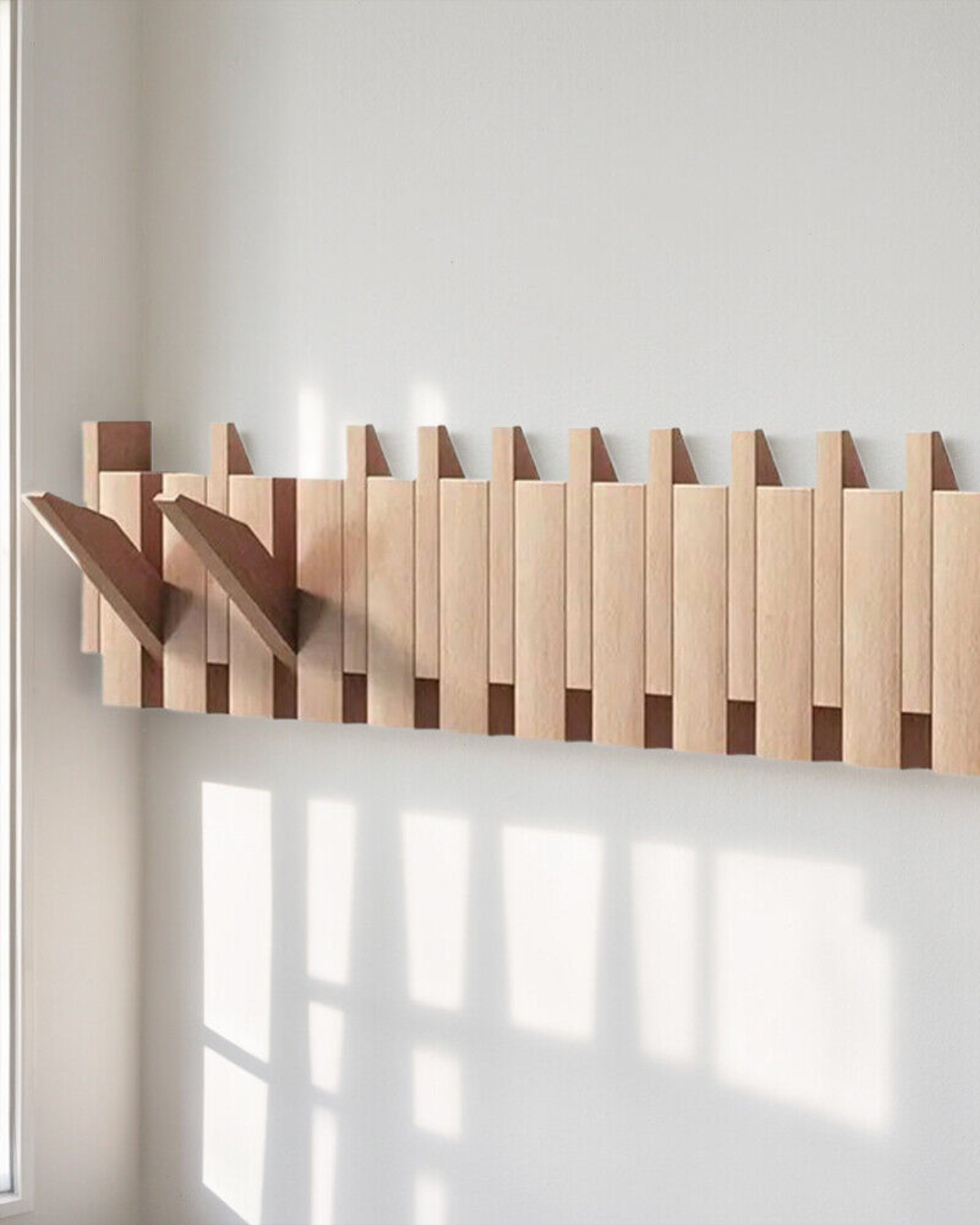 Arboria Wandhaken – Edle Holzleiste für Stilvolles Aufbewahren