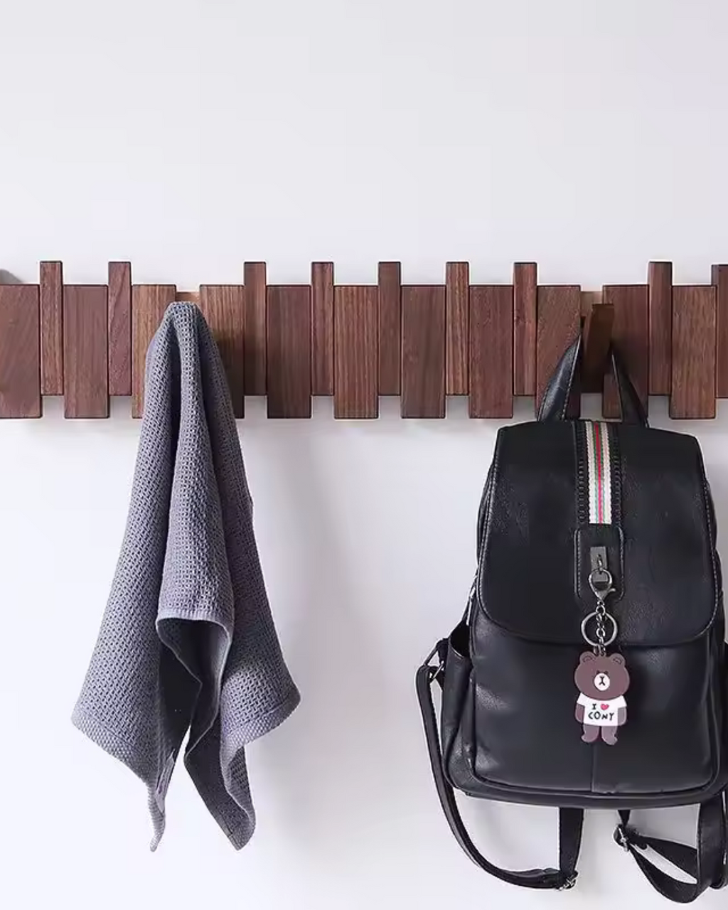 Arboria Wandhaken – Edle Holzleiste für Stilvolles Aufbewahren