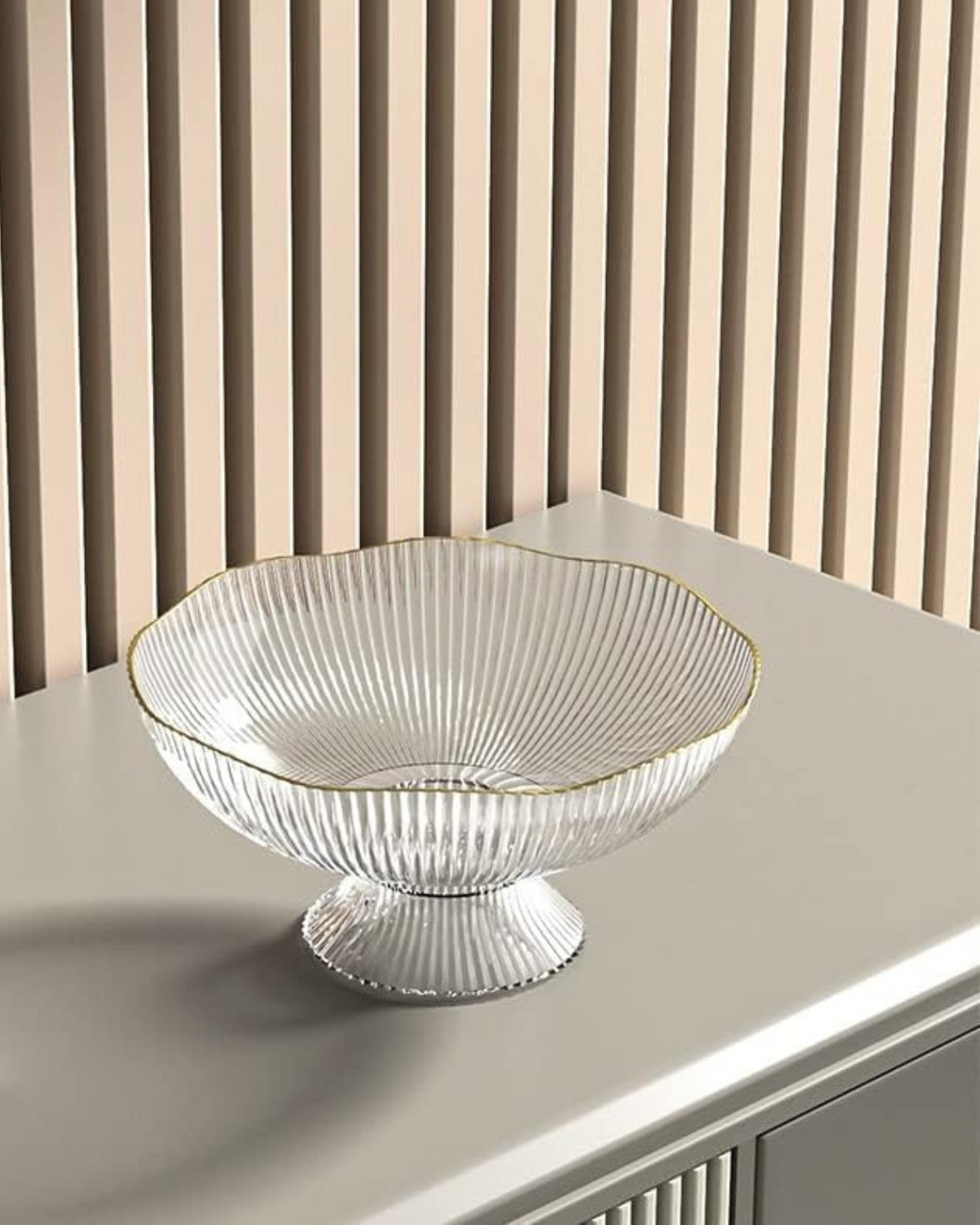 Aurélia Chic – Elegante Obstschale mit Goldakzent