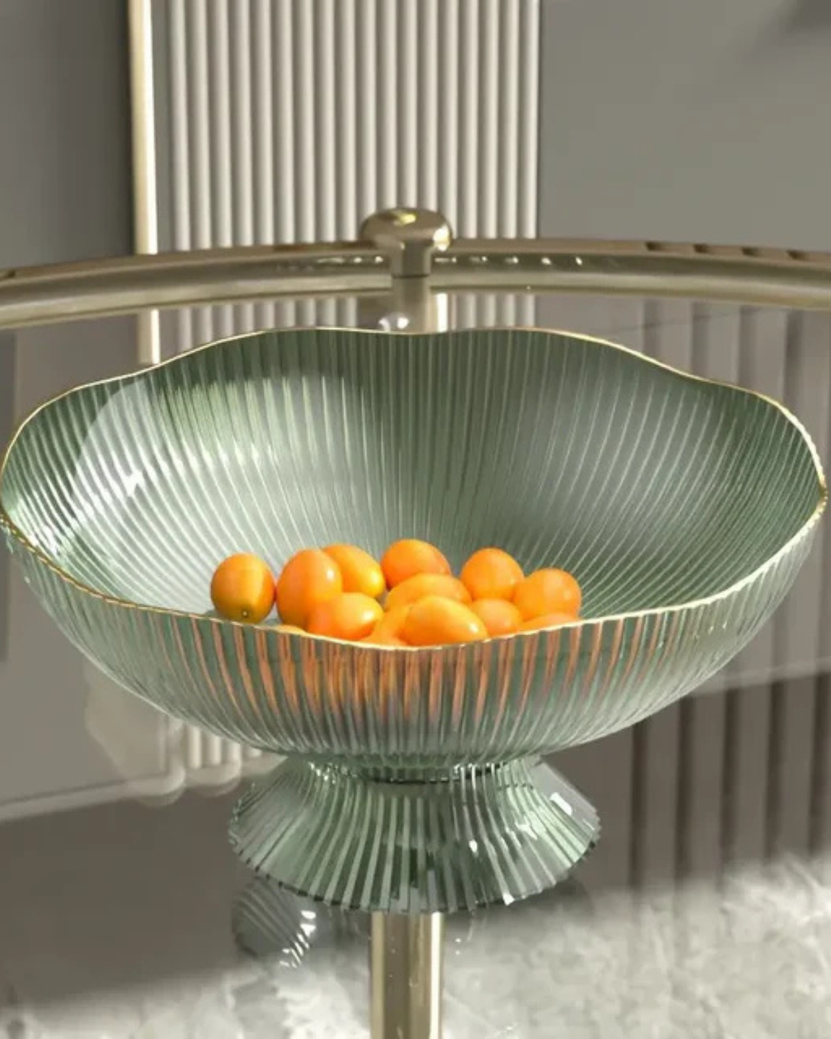 Aurélia Chic – Elegante Obstschale mit Goldakzent