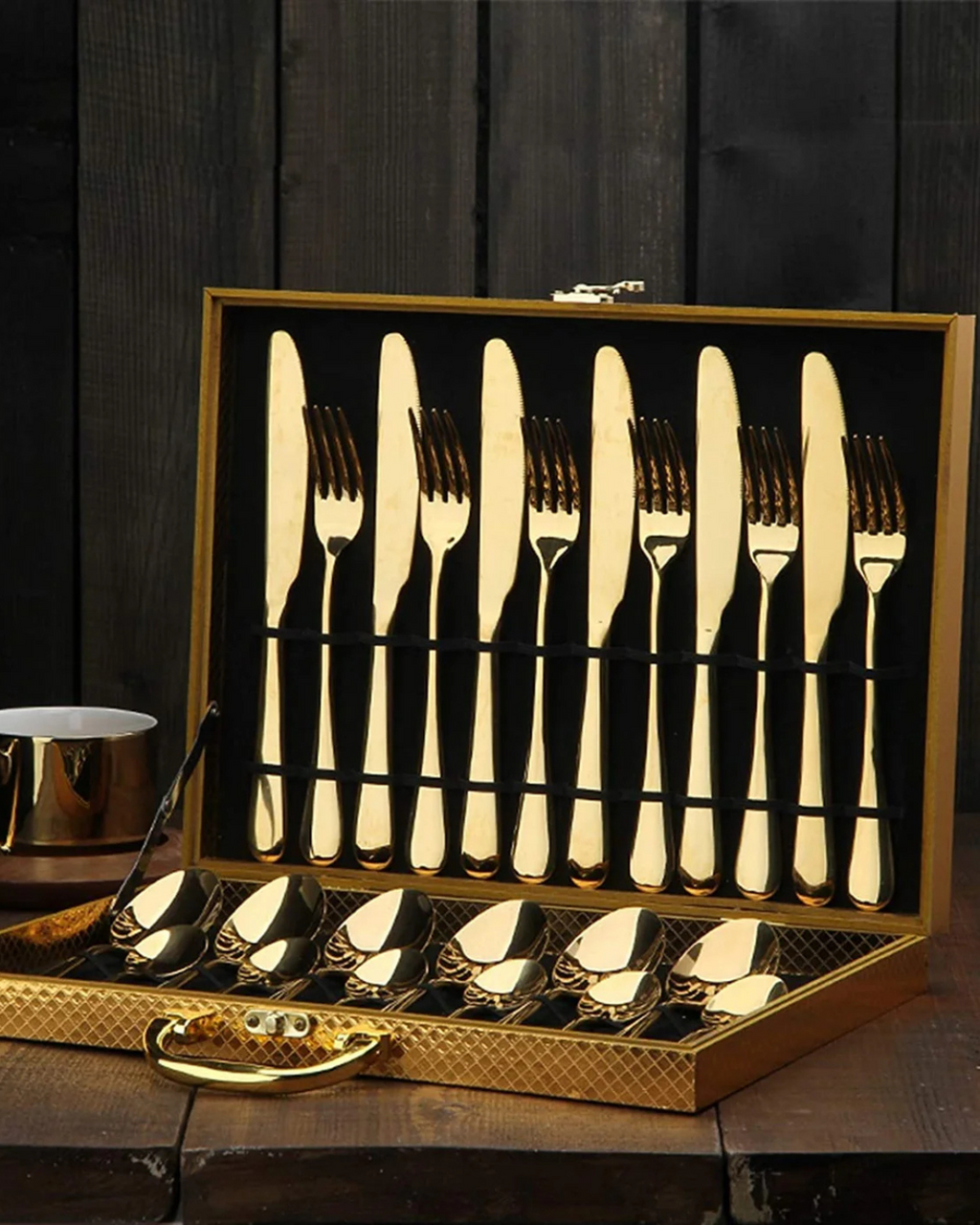 Aurelia Luxe – Edles Besteckset mit Goldfinish