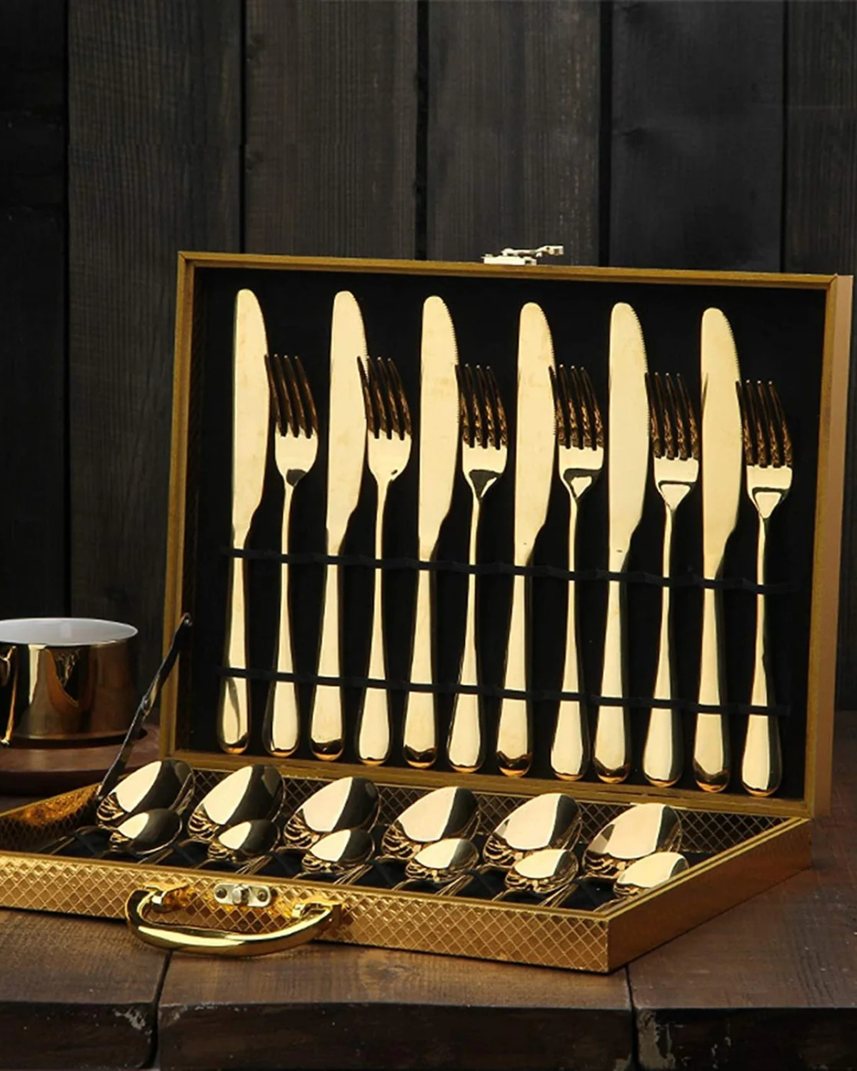 Aurelia Luxe – Edles Besteckset mit Goldfinish