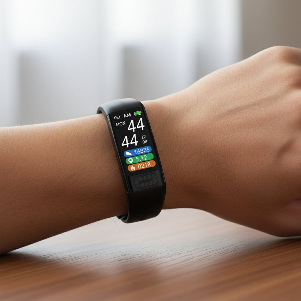 Fitness-Smartwatch mit EKG Herzfrequenz und Blutdruck-Messung IP67 Wasserresistent bis 10 Tage Akku für iOS und Android