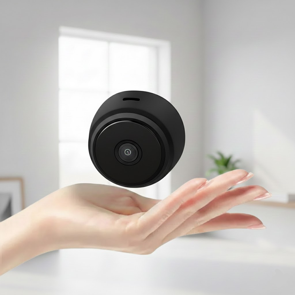 Mini WiFi Surveillance Camera with Night Vision and Motion Detection, 150° Wide Angle, Live Access via App