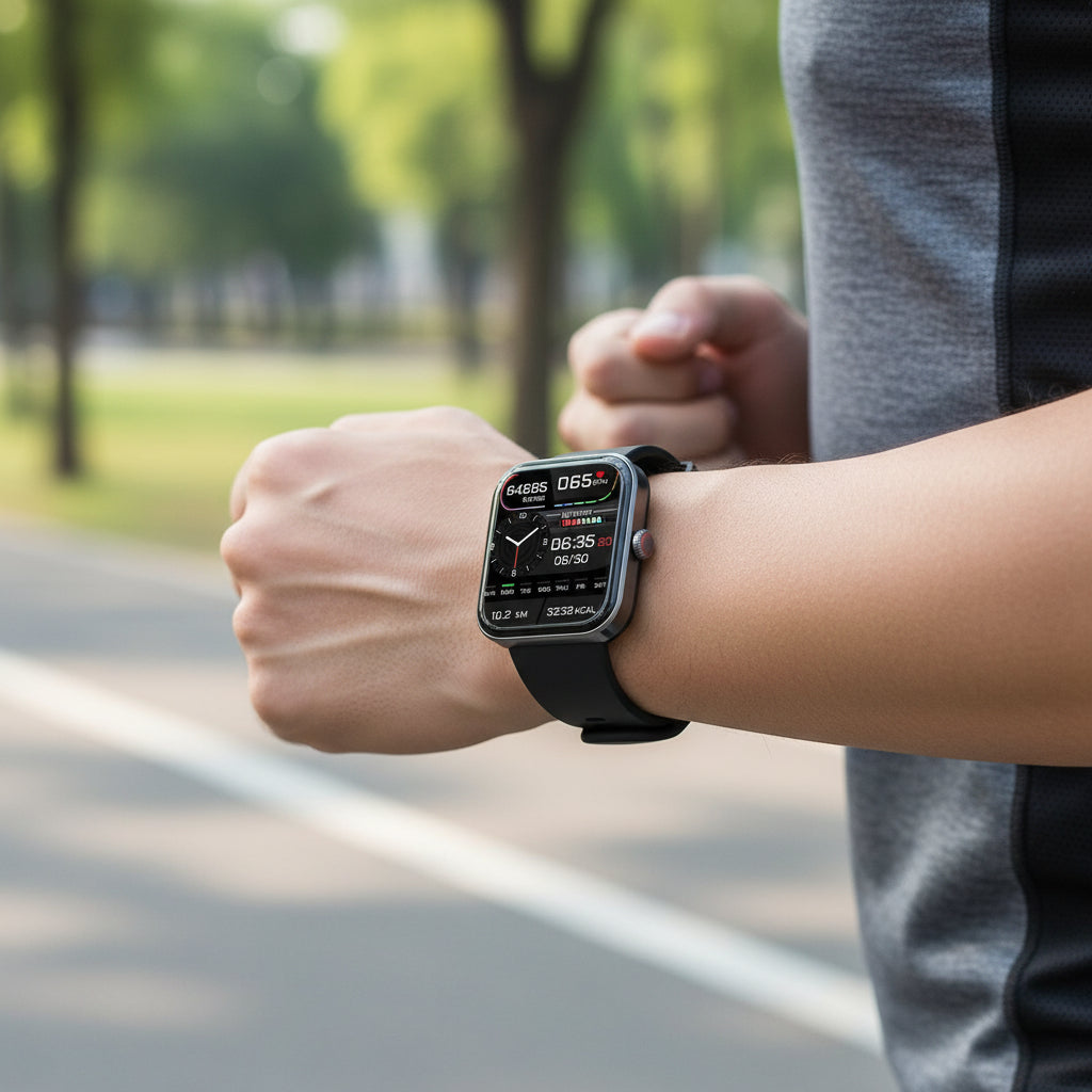Smartwatch with Heart Rate Monitor Sleep Tracker Pedometer and Color Display for iOS and Android