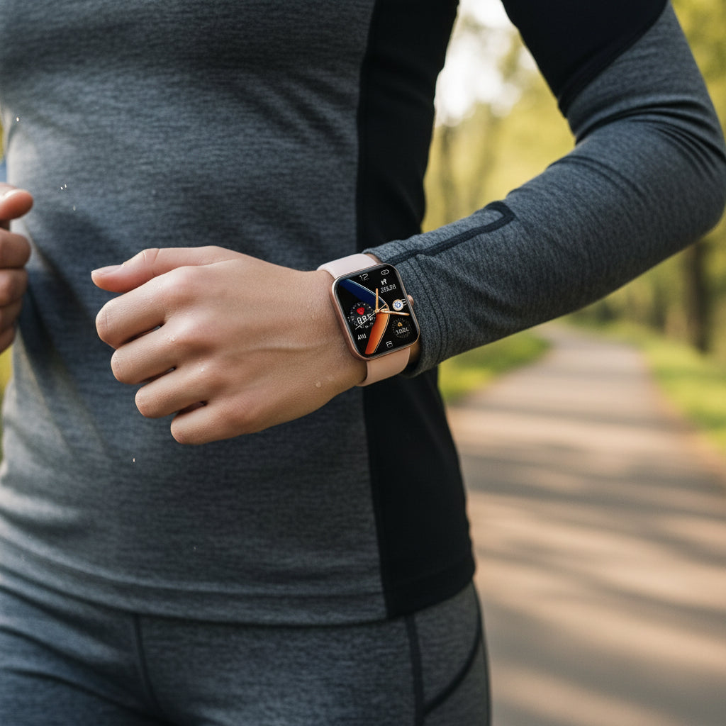 Smartwatch with Heart Rate Monitor Sleep Tracker Pedometer and Color Display for iOS and Android