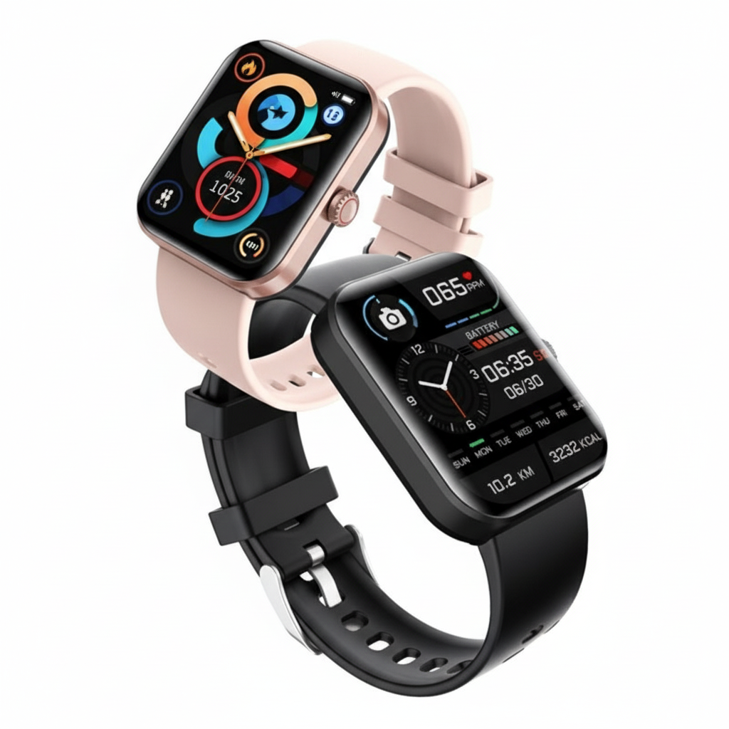 Smartwatch with Heart Rate Monitor Sleep Tracker Pedometer and Color Display for iOS and Android
