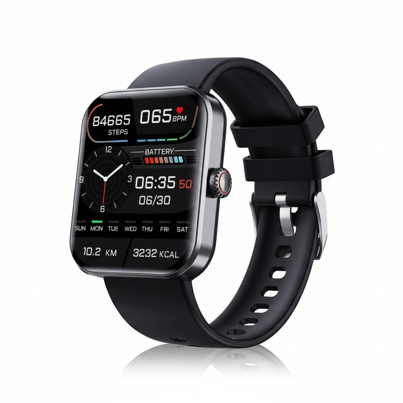 Smartwatch with Heart Rate Monitor Sleep Tracker Pedometer and Color Display for iOS and Android
