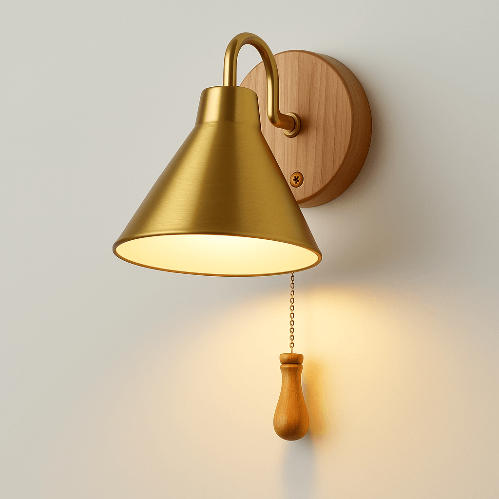 Bolania | Elegante Wandleuchte mit Zugkette und verstellbarem Arm