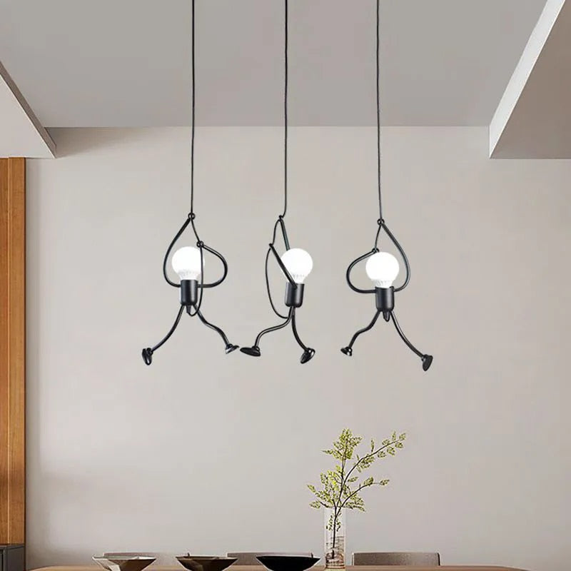 Bolania | Pendant light - Retro style - Iron finish, decorative mounting