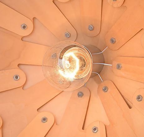 Bolania | Pendelleuchte - Pinienzapfen Design - Natürliche Holzleuchte