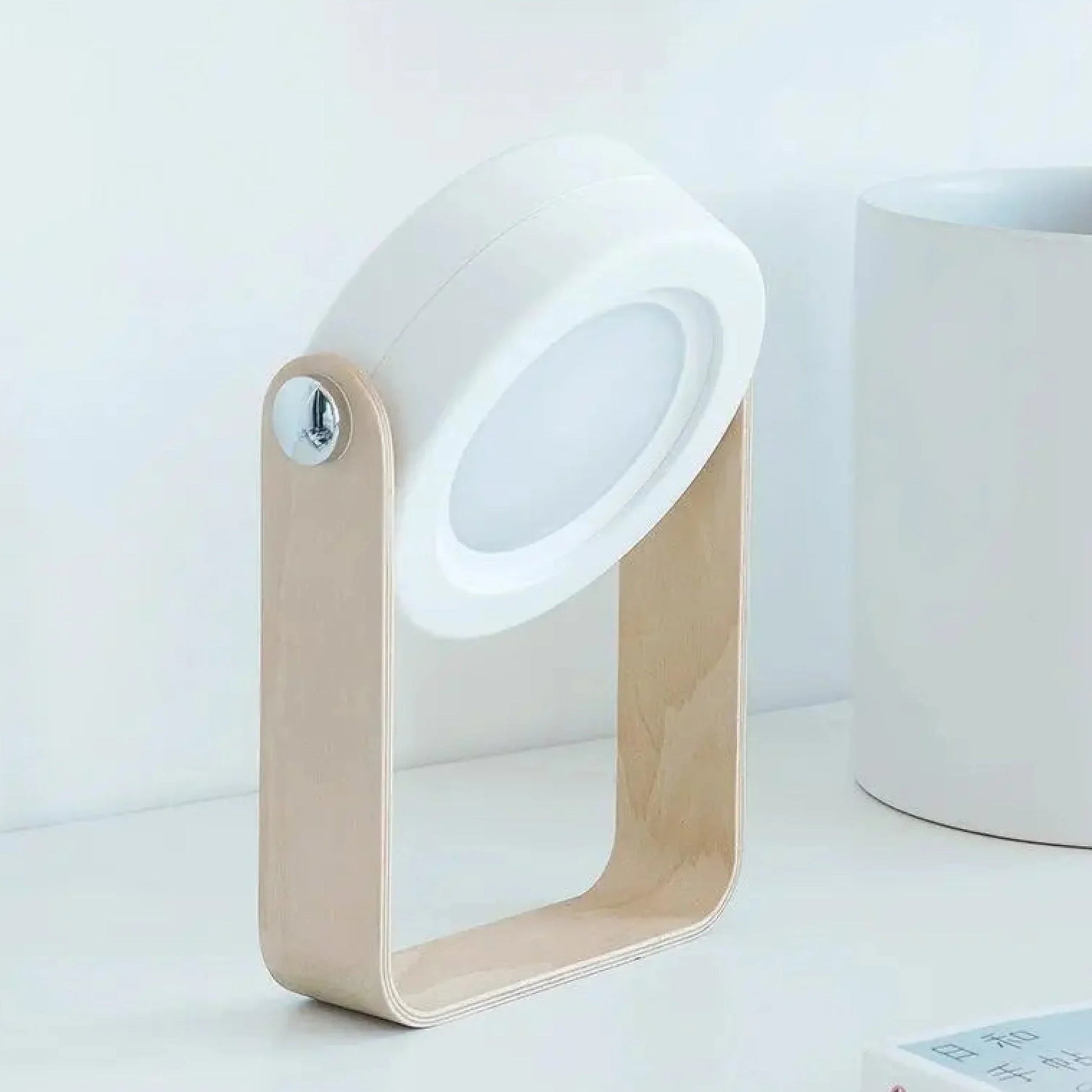 Bolania | Tischlampe - LED-Schreibtischlampe - Verstellbare Holzleuchte